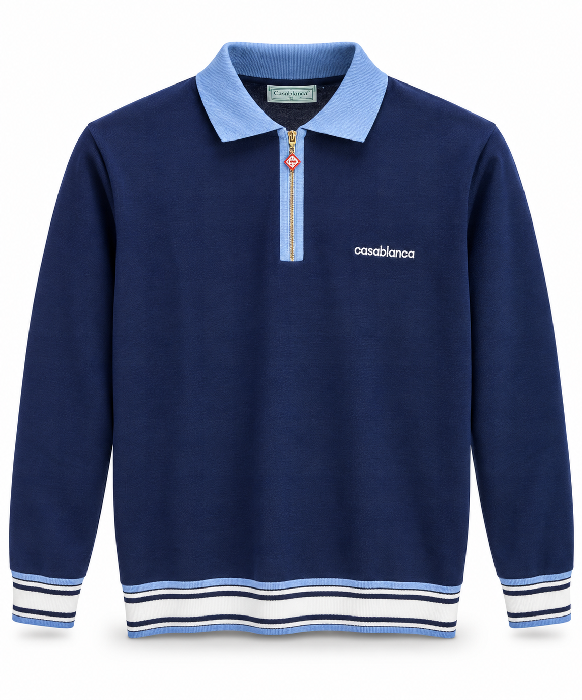 Polo Manches Longues à Col Zippé